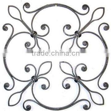 2016 design wrought iron balcony railing decorative component