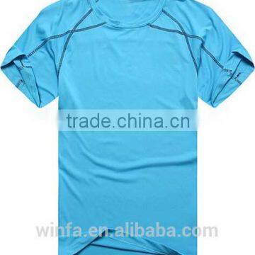 custom polyester short sleeve breathable men sport t shirt