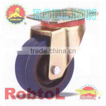 Swivel Caster with Elastic Rubber Wheels(Nylon core) itemID:LBBK -Mary