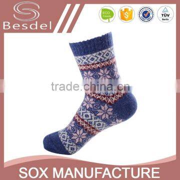 Handmade women wool socks, extra thick rabbit wool socks for ladies