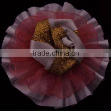 Satin ribbon flower