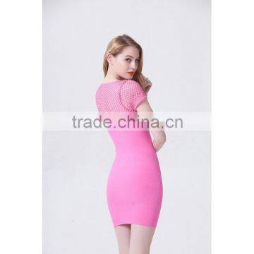 2015 Ladies long Seamless dress with holes on Front and back neck