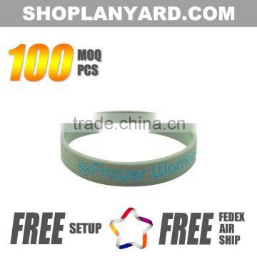 OEM Popular Silicone Wristbands With Printed Logo