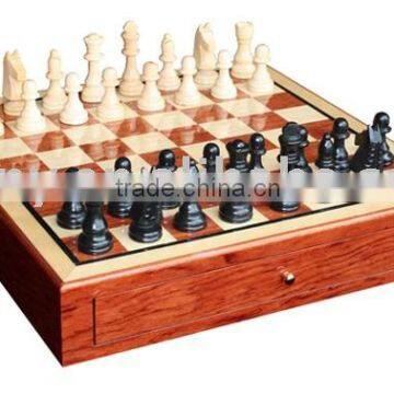 Promotion Wooden Chess Set with Drawer