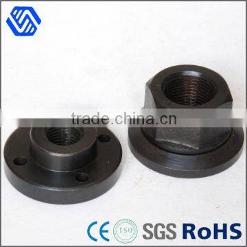 Hex head flange nut black anodised aluminum weld nut