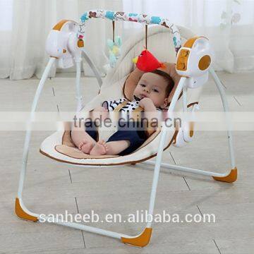 Electric Children Baby Musical Rocking Chair with Bed Mosquito Net Toys