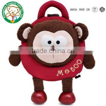 OEM factory custom plush cute kids backpack school bag