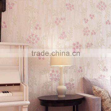 decorative flower design inkjet wallpaper for wallpaper home decoration