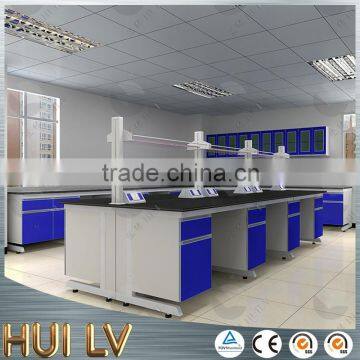 TOP Quality!!! C-frame Steel and Wool Epoxy Resin Worktop Laboratory Island Bench photo-3