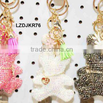 fashion crystal animal shaped keychains LZDJKR76