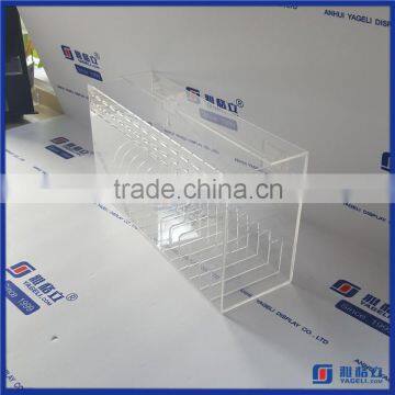 Yageli factory custom made clear Acrylic Sticker Dispenser Holder Sticker Dispenser