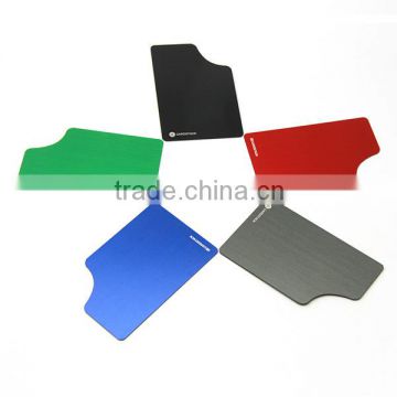 New metal business card blank anodized aluminum cards