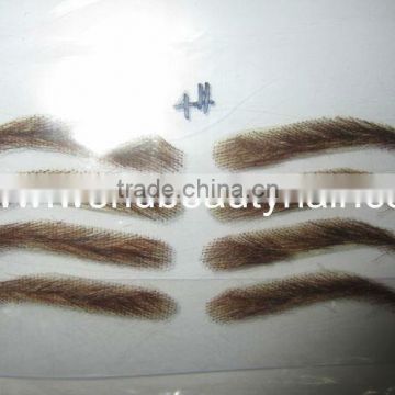 eyebrow handtied 100% human hair eyebrow man style woman style customzed style makeup eyebrow