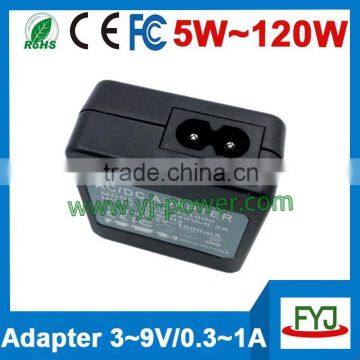 shenzhen 5v 300ma universal usb socket charger with C8 socket and input 100 ~ 240V