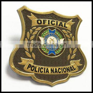 Police oficial Hotsale 3D soft pvc badge for coat&hats