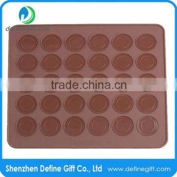 FDA BPA Free 30 Circles Small Size Round Silicone Macaron Baking Mat photo-4