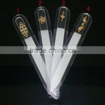 Crystal nail files with charm