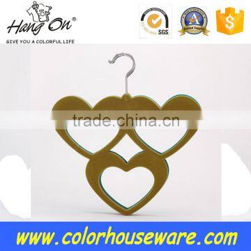 Heart-love Velvet hanger for tie/scarf