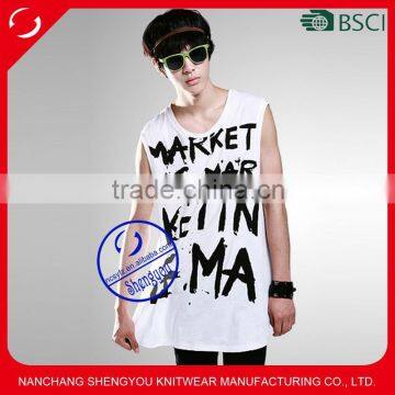 China manufacturer quality custom printed hot sale mens tank top