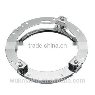 7inch Round Mounting Bracket Ring for 7" LED Projector Head Light Black for Harley Davidson photo-4