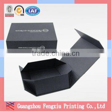 Wholesale Custom Printed Black Color Shoe Box with White Logo