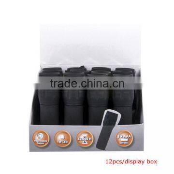 1W Powerful Led With AAA Batteries Zoom Flashlight photo-5