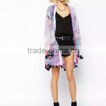 High Quality Sexy Beachwear Polyester Chiffon Fashion Kaftan photo-3