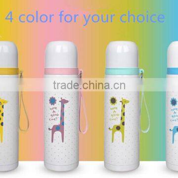 Wholesales Lovely Cartoon 500ML Vacuum Flask China Vacuum Insulated Stainless Steel Water Bottle photo-4