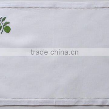 Hand embroidered cotton placemat-design 60