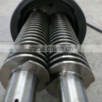 tungsten carbide bimetallic parallel twin screws and barrels for extruder machine