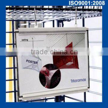 extruded plastic poster clip for display