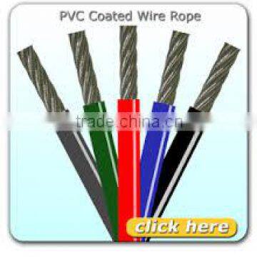 steel wire rope with plastic cover