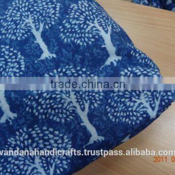 Va0545 Tree of life design Blue Colour fabric