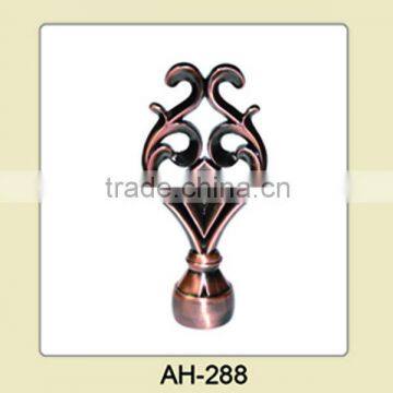 Metal Cutain Pole Finials /cheap Curtain Finials