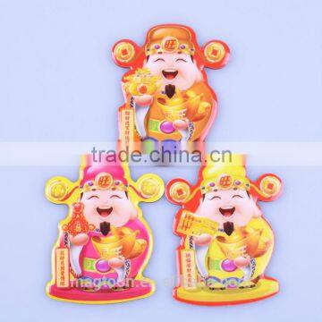 2015 custom Chinese good luck fairy style epoxy fridge magnet