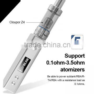 2016 cigarette prices multifunctional e cigarette cloupor GT 80W TC mod cigarette gift