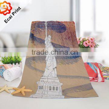 Hot Sale Retail Dye Printed Custom Made Beach Towel With Artwork