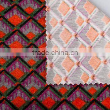 Polyester Knitting Spandex Velvet Stretch Print Fabric Velour Spandex Home Textile Fabric Four Way Stretch Underwear Fabrc photo-6