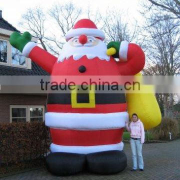 inflatable christmas santa,cheap inflatable santa with tractor