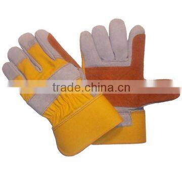 Double Palm Cowhide Leather Gloves for tough jobs