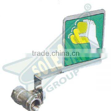 SS Eye Wash Valve with SS Push Handle