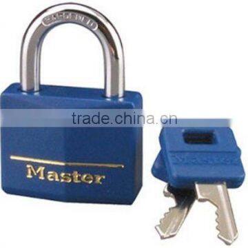 Professional Heavy duty Brass Lock with Blue Cover Master key Solid Brass Keyed Alike Padlock