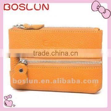 zipper close pu coin purse