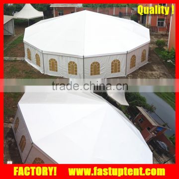 Big aluminum frame PVC round circle dome Multi side tent for wedding events party