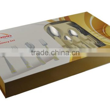 36ps cutlery set with yellow color box