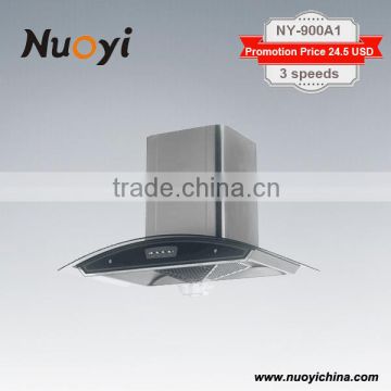 Guangdong factory Kitchen appliance mini kitchen range hoods with lowest price