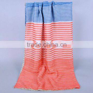 Striped Women Scarf Voile Scarves 180*90 Pashmina photo-6