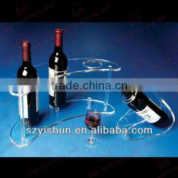 Customized acrylic display acrylic wine display rack