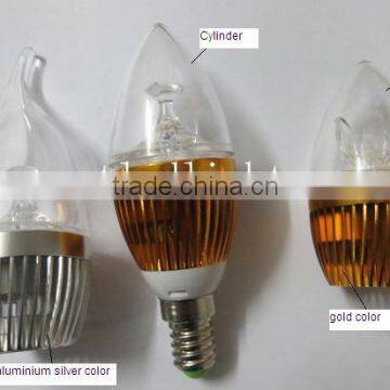 led candle light e14 3x1w led candle light bulb 3w candle led lighting electric candle lamp lights high quality 3 years warranty