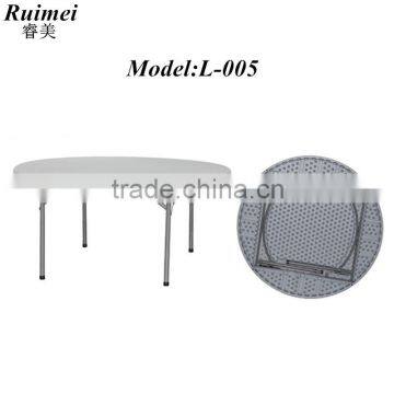 L-005 Folding steel frame plastic table for outdoor event